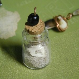 Gothic bone dust vertebrae onyx crystal occult